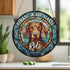 Dachshund Red Memorial Stained Glass Effect Suncatcher